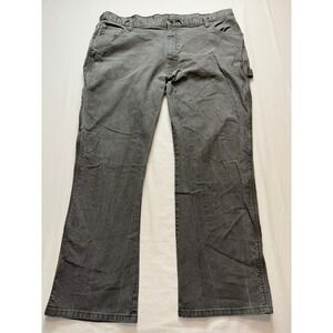 Dickies Mens Gray Carpenter Pants Utility Workwear 42x30 Stretch Cotton